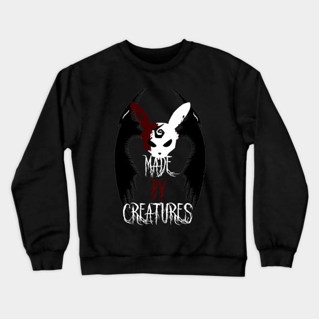 Vamp-Rabbit Crewneck Sweatshirt by Made By Creatures